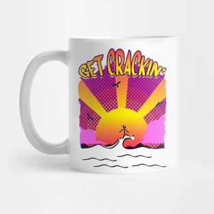 Surfing, Surfboard, Beach, Sunset, Ocean, Sea Mug